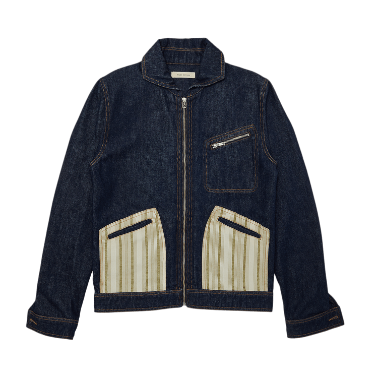 Wales Bonner Miles Denim Jacket "Blue/Multicolor"