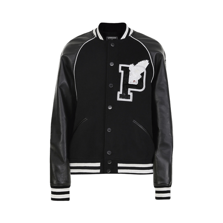 Paris Saint-Germain x 3.PARADIS Varsity Jacket "Black"