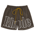 Rhude Logo Swim Trunk "Dark Grey"