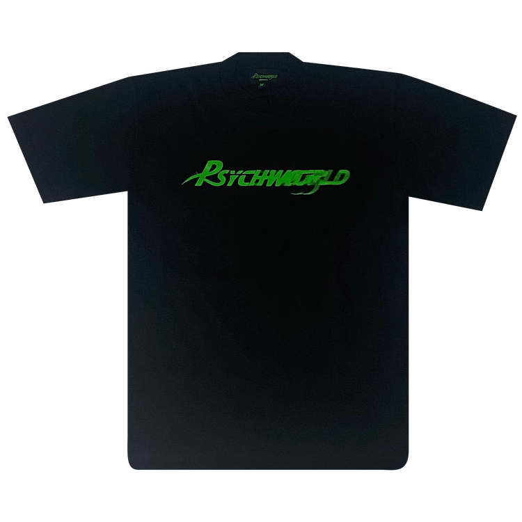 Psychworld Motion Logo Tee "Black/Green"