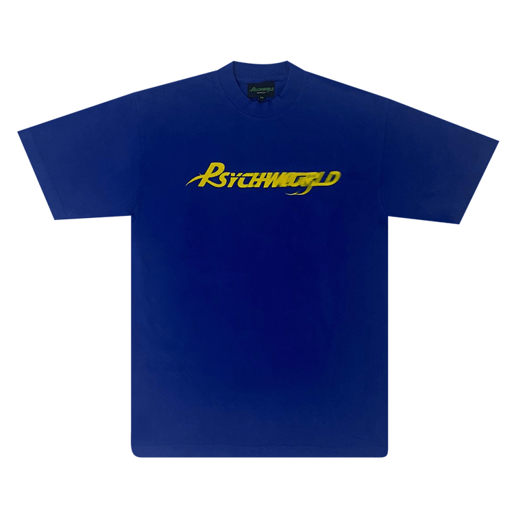 Psychworld Motion Logo Tee "Blue/Yellow"