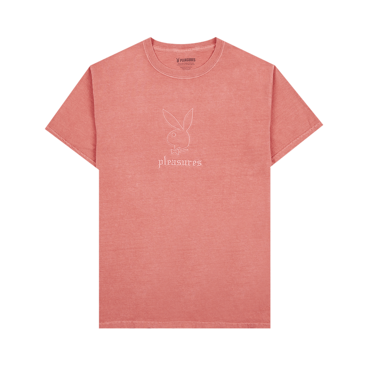 Pleasures x Playboy Entertainment Pigment Dye T-Shirt "Red"