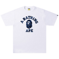 BAPE Color Camo A College Tee "White/Navy"