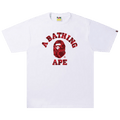 BAPE Color Camo A College Tee "White/Red"