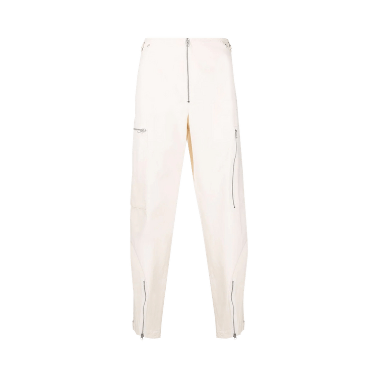 Jil Sander Zip Embellished Trousers "Off White"