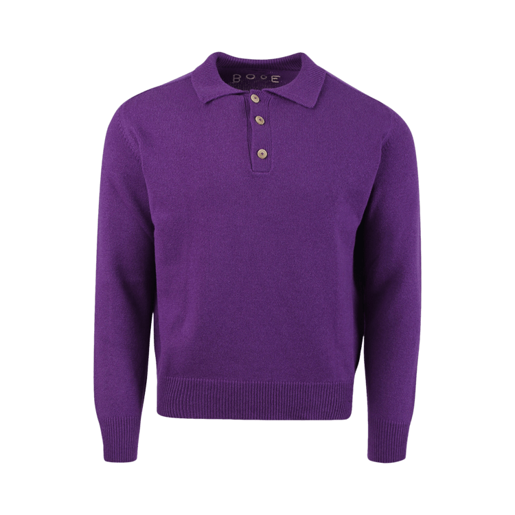 Bode Cashmere Polo "Purple"