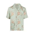 Bode Mint Grid Short-Sleeve Shirt "Mint/Multicolor"