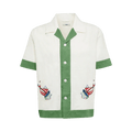 Bode Primary Sailboat Short-Sleeve Shirt "Green/Cream"