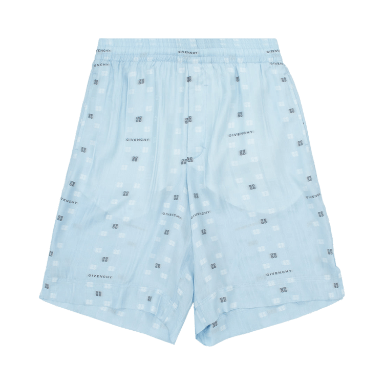 Givenchy Skate Fit Shorts With Elastic Waist Band "Navy/Light Blue"