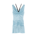 Versace Dress Fabric Jersey "Light Blue"