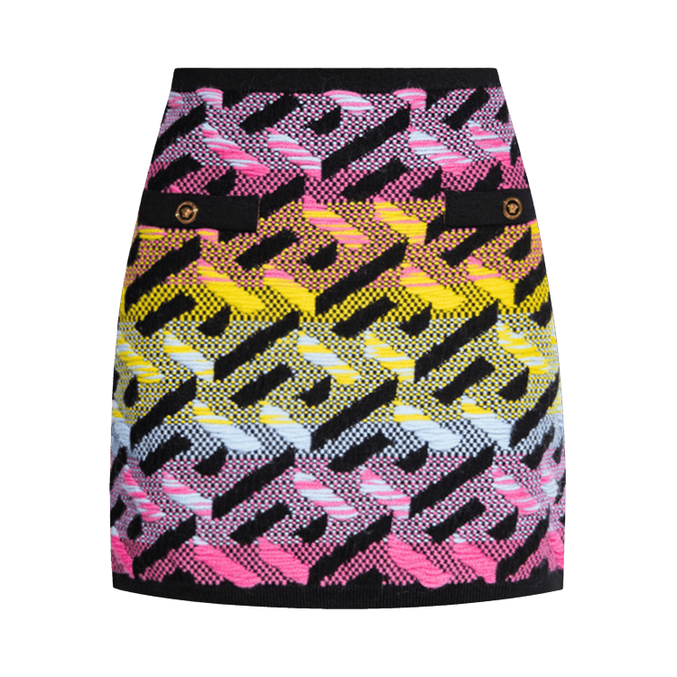 Versace Skirt With La Greca Motif "Multicolor"