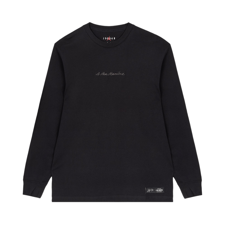 Air Jordan x A Ma Maniére Long-Sleeve T-Shirt "Black/Medium Ash"