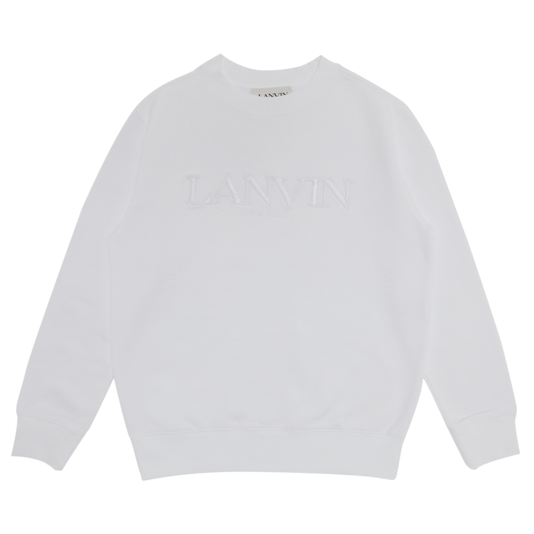 Lanvin Classic Embroidered Crew Neck "Optic White"