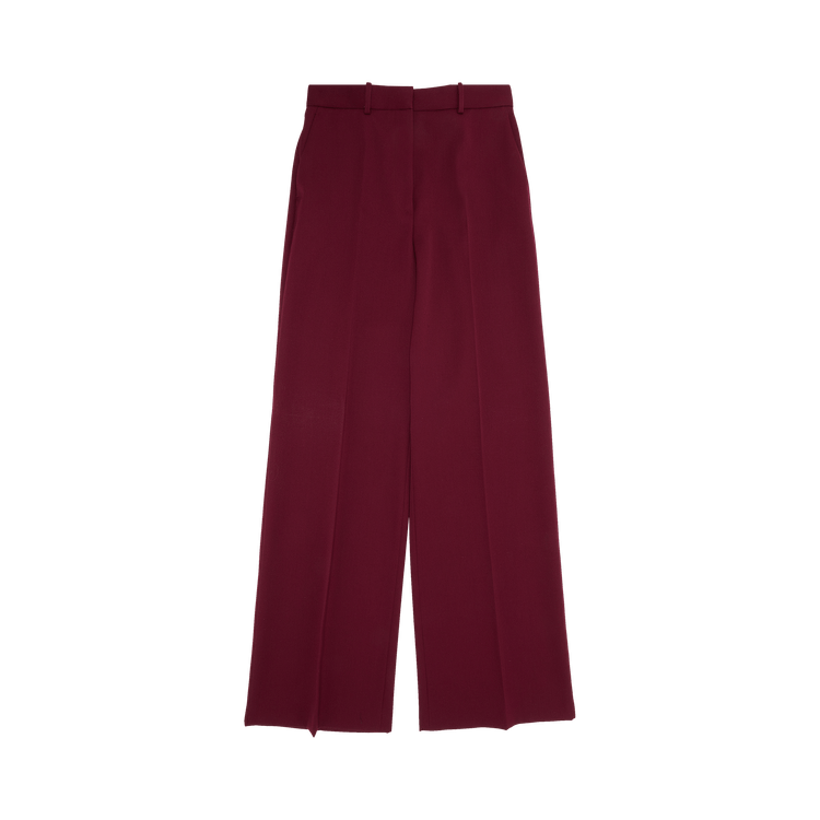 Lanvin Wide Leg Tailored Pant "Burgundy"