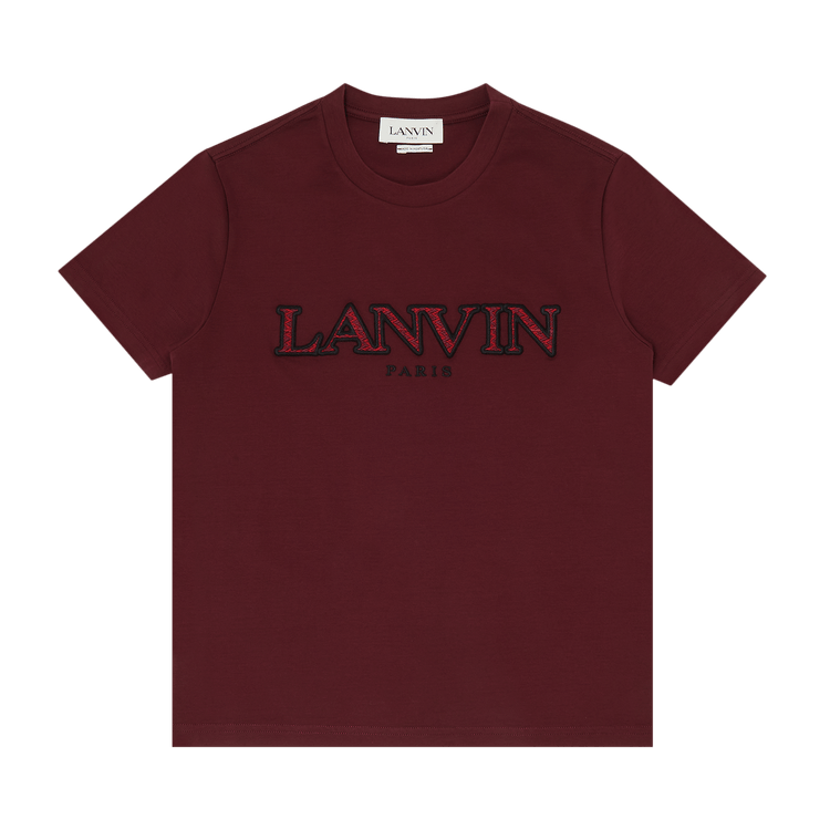 Lanvin Classic Fit Curb Tee "Burgundy"