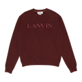Lanvin Embroidery Sweat Shirt "Burgundy"