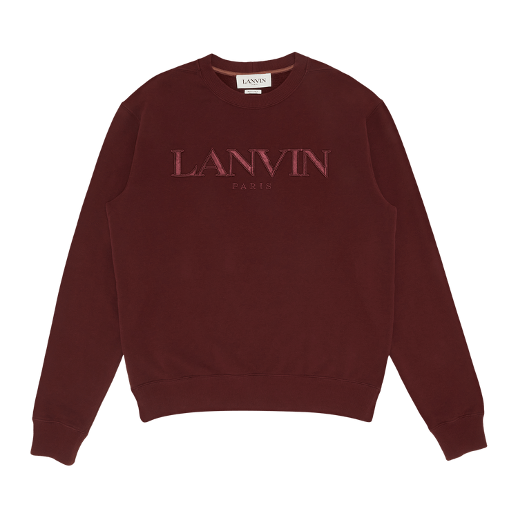 Lanvin Embroidery Sweat Shirt "Burgundy"