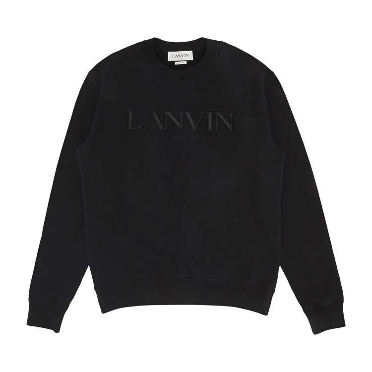 Lanvin Embroidery Sweat Shirt "Black"