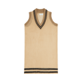 Vintage Maison Margiela V Neck Sweater Vest "Ivory/Beige"