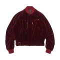 Pre-Owned Haider Ackermann Velvet Bomber Jacket "Burgundy"