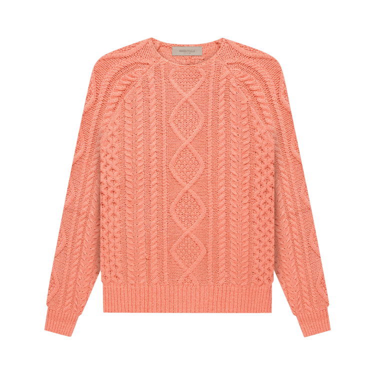 Fear of God Essentials Cable Knit "Coral"