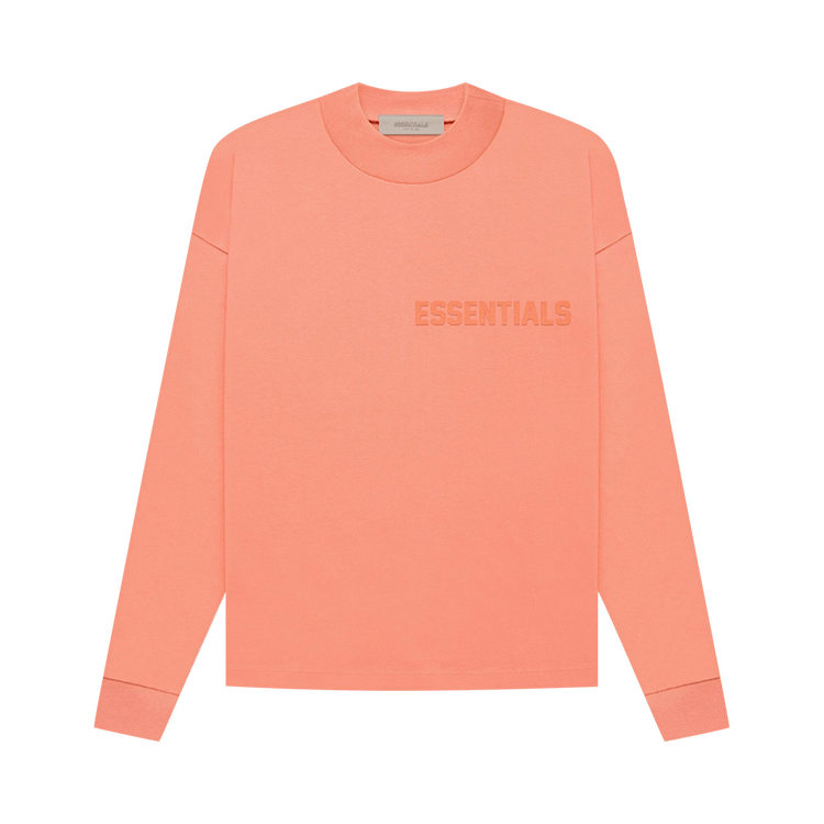 Fear of God Essentials Long-Sleeve Tee "Coral"