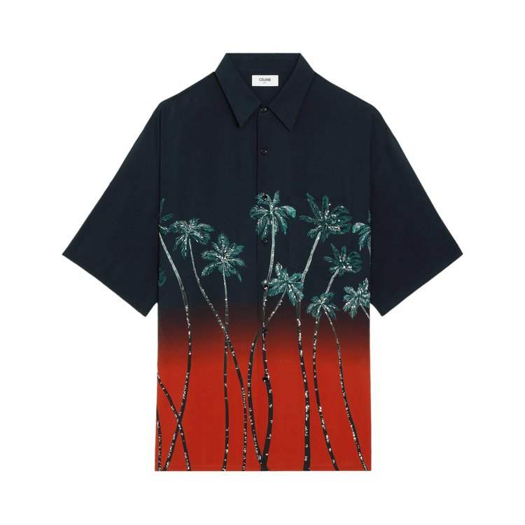 CELINE Over Mc Brodee Chemise "Rouge/Noir"
