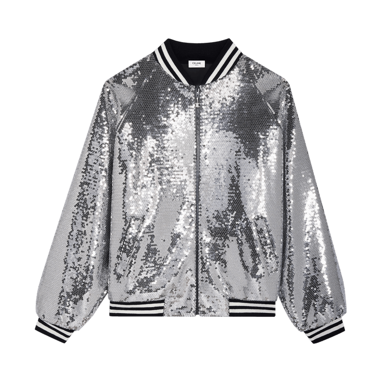CELINE Sequined Teddy "Light Grey"