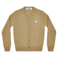 Comme des Garçons PLAY Natural Cardigan With White Heart "Natural"