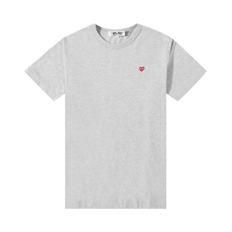 Comme des Garçons PLAY Short-Sleeve T-Shirt With Sideways Red Heart "Grey"