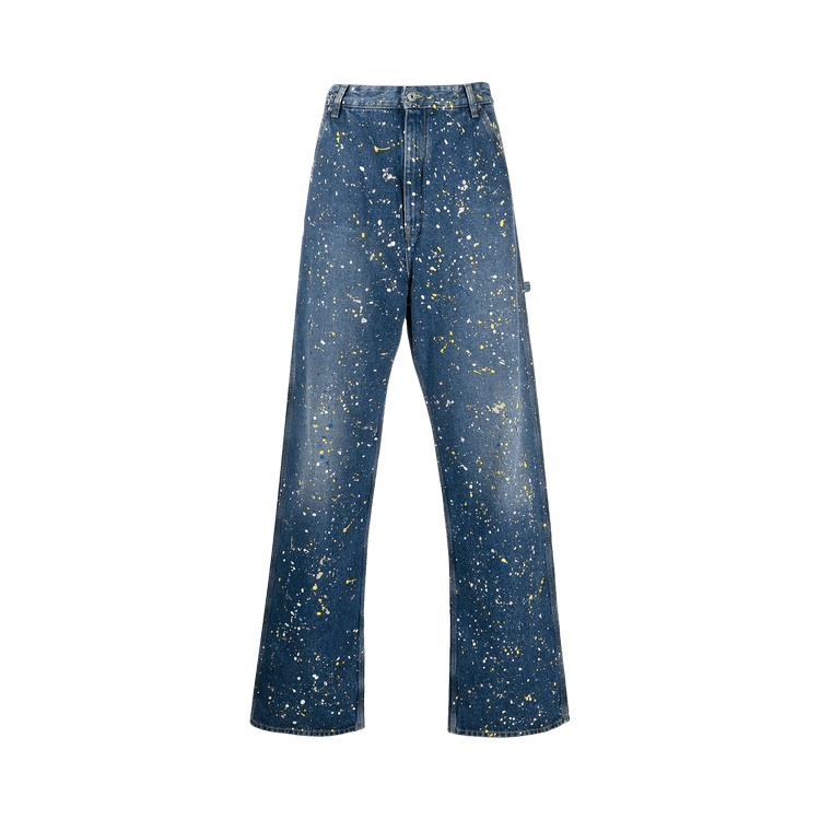 Off-White Paint Over Carpenter Jeans "Blue"
