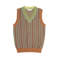 Wales Bonner Orchestre Jacquard Vest "Brown/Multicolor"