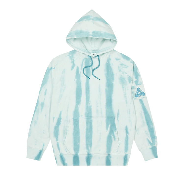 Palace Zebra Tie Dye Hood "Teal"