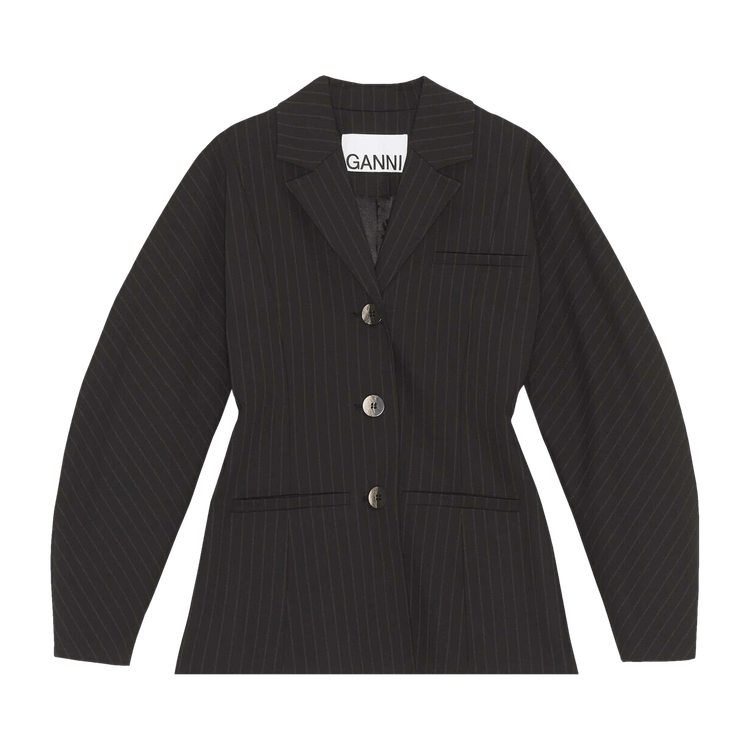 GANNI Striped Blazer "Black"