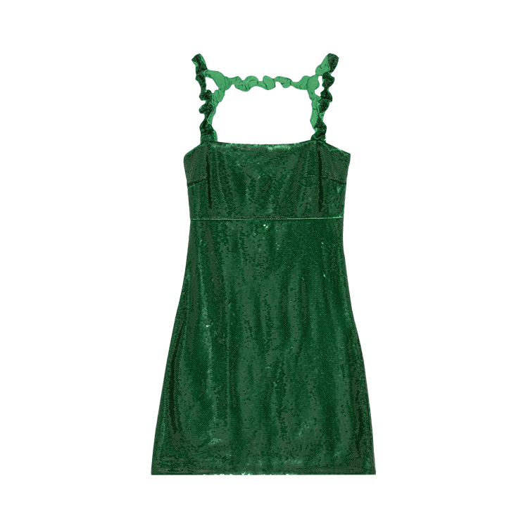 GANNI Sequins Dress F7335 "Kelly Green"