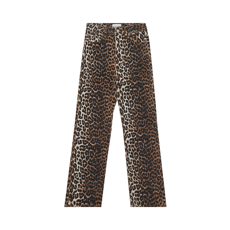 GANNI Print Jeans "Leopard"