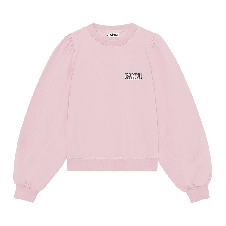 GANNI Software Isoli Puff Shoulder Sweatshirt "Sweet Lilac"