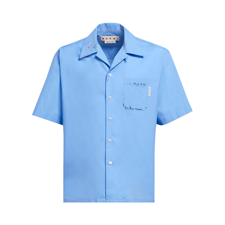 Marni Bowling Shirt "Iris Blue"
