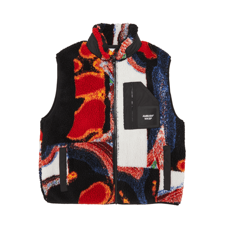 Ambush Teddy Jacquard Vest "Multicolor Black"