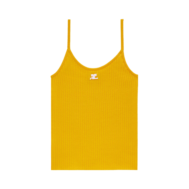 Courrèges Knit Tank Top "Ochre"