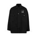 Raf Simons Denim Jacket With Leather Patch "Black"