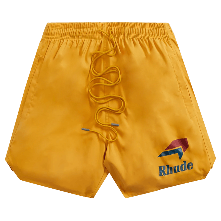 Rhude Logo Swim Short "Mustard"
