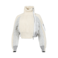 Sacai Knit Blouson "Off White/Light Grey"
