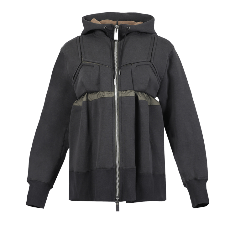 Sacai Sponge Sweat Zip Up Blouson "Grey"