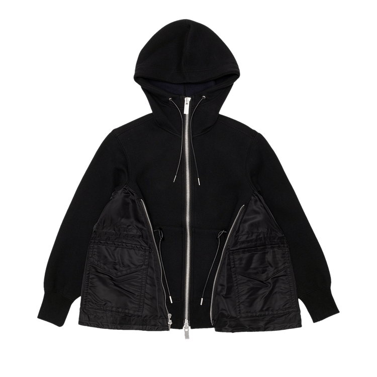 Sacai x Ma-1 Sponge Sweat Hoodie "Light Grey"