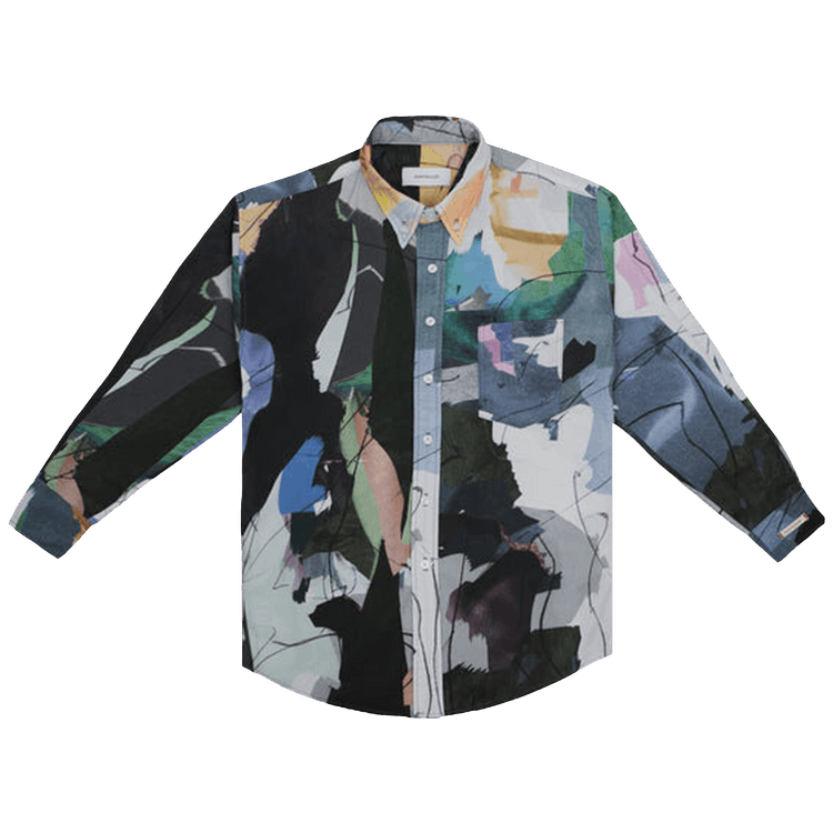 Saintwoods Graphic Dress Shirt "Multicolor"