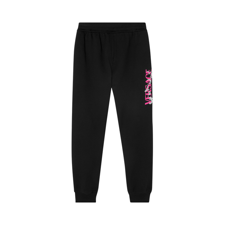 Versace Silver Baroque Sweatpants "Black"
