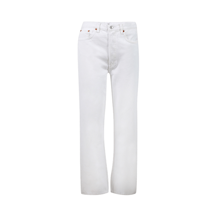 RE/DONE 90s Crop Low Slung "White"