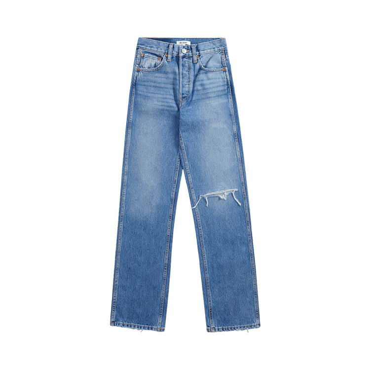 RE/DONE 90s High Rise Loose "Worn Heather Blue"