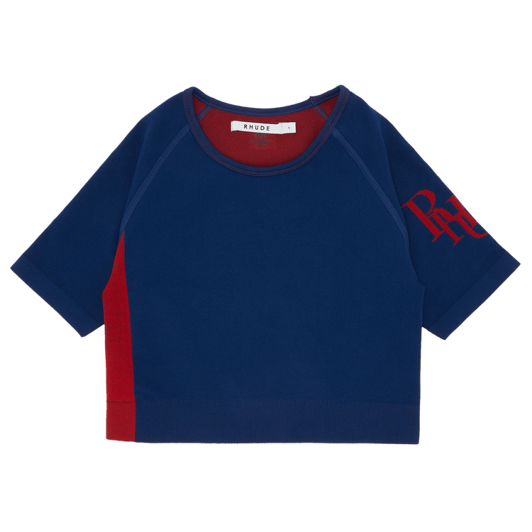 Rhude Core Techknit Top "Blue/Red"